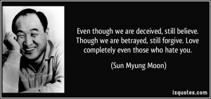 More Sun Myung Moon Quotes