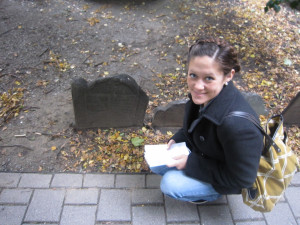 Next was the King's Chapel Burying Ground and the grave of Elizabeth ...