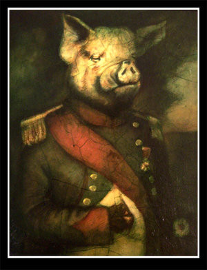 my favorite character in the animal farm is napoleon the pig he is ...