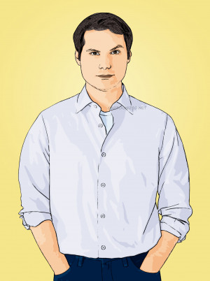 Celebrity Cartoon Michael Ian Black Photo