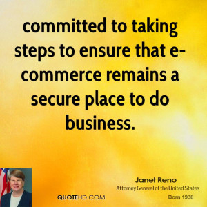 committed to taking steps to ensure that e-commerce remains a secure ...