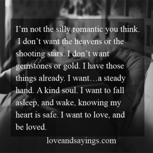 want to love and be loved