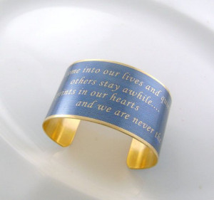 Quote Cuff Bracelet leaving footprints in by Silverbird1Jewelry, £14 ...
