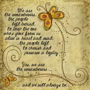 For friends who are left behind...