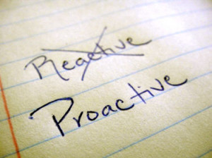 Being Proactive and Holding Yourself Accountable