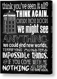 Poster Canvas Prints - Doctor Who Inspired - Best Doctor Who Quotes ...