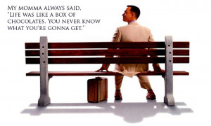 Memorable quote for Forrest Gump