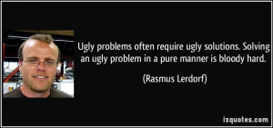 Ugly problems often require ugly solutions. Solving an ugly problem in ...