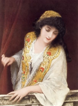 Jessica. Painting by Samuel Luke Fildes, from Shakespeare Illustrated ...