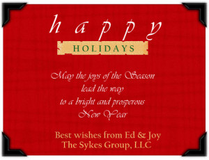 Happy Holidays, Holiday Wishes,