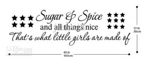 Sugar And Spice Girls Wall