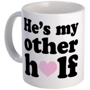 Anniversary Gifts > Anniversary Mugs > Couples He's My Other Half Mug