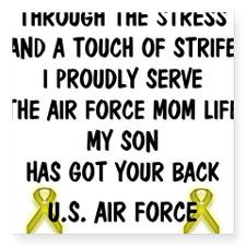 Air Force Mom - My Son has got your back Poem Wome for