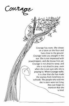 Courage by J. Ruth Gendler - from The Book of Qualities More