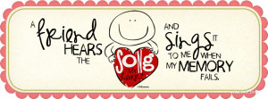 Friend hears the song in my heart... Facebook Cover