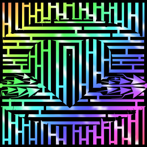 Psychedelic Love Gif Psychedelic maze art of love