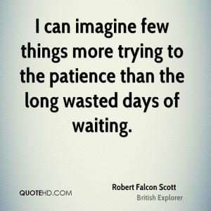 can imagine few things more trying to the patience than the long ...