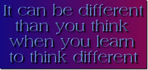 learn to think different
