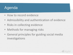 Webinar Preview: Gathering Social Media Evidence