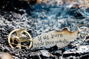 ... burn Katniss myphotography Mockingjay mockingjay pin book quote hunger