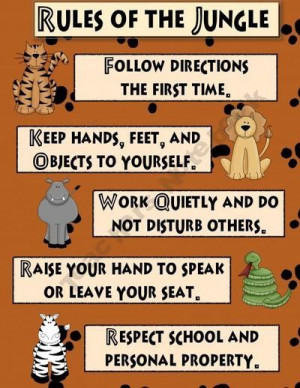 Jungle Theme Classroom Sayings | Jungle Theme Classroom Rules ...