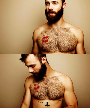 beard man tattoo