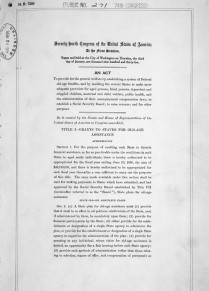 The Social Security Act (National Archives and Records Administration)