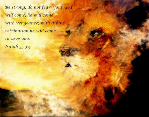 Lion Of Judah Courage Painting