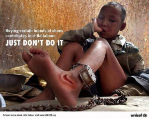 Oproep tot boycot van Nike schoenen door kinderarbeid gemaakt