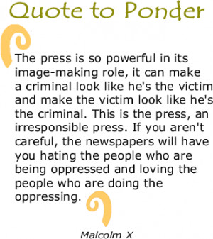 image-making role, it can make a criminal look like he's the victim ...