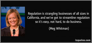 Regulation is strangling businesses of all sizes in California, and we ...