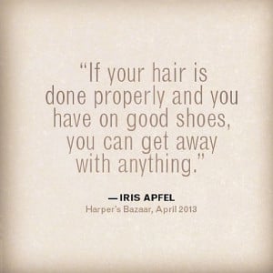 Hair Quotes – Iris Apfel