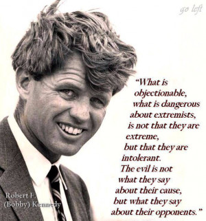 RFK on extremists