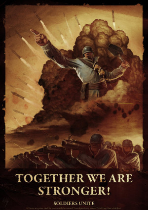 TF2 War Propaganda Poster by metalpiss