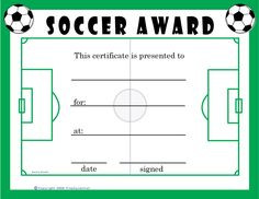 ... soccer soccer certificates sensational soccer free soccer soccer team