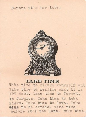 Take time to forgive