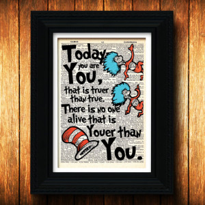 Nursery Art - Dr Seuss Thing 1 Thing 2 quote, Baby, Children book ...