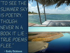 see the summer sky is poetry though never in a book it lie true poems ...