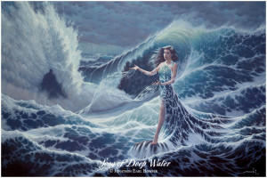 ... painting of the Goddess of the Sea, of storm and mystery and calm