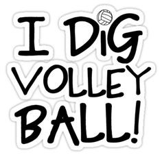 volleyball decals | Dig Volleyball