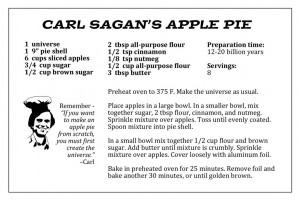 Appeltaart volgens 't recept van Carl Sagan