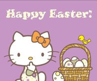 Hello Kitty Happy Easter Quote