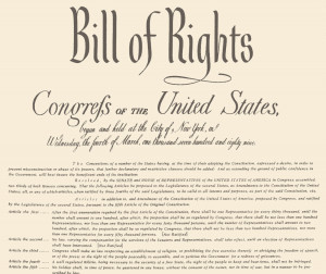 ... the US Constitution protects basic freedoms of United States citizens