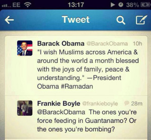 ... Obama a adressé ses meilleurs vœux à la communauté musulmane des