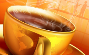 Good Morning Wishes Coffee Cup 3D Wide