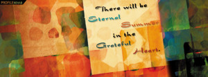 Eternal Summer Quote Facebook Cover