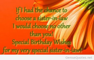 Happy Birthday Quotes for Sister in Law