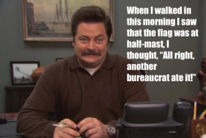 Ron Swanson's 12 wisest quotes about the government [PHOTOS]