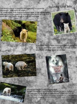 Touching Spirit Bear Peter Touching spirit bear