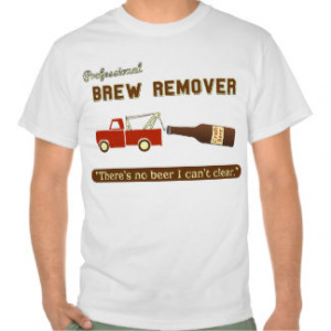 Funny Beer Brew Tow Truck T Shirts